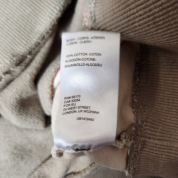 UO Standard Cloth Mens Tan French Terry Retro Crew Neck Sweatshirt-Size S - Picture 7 of 7